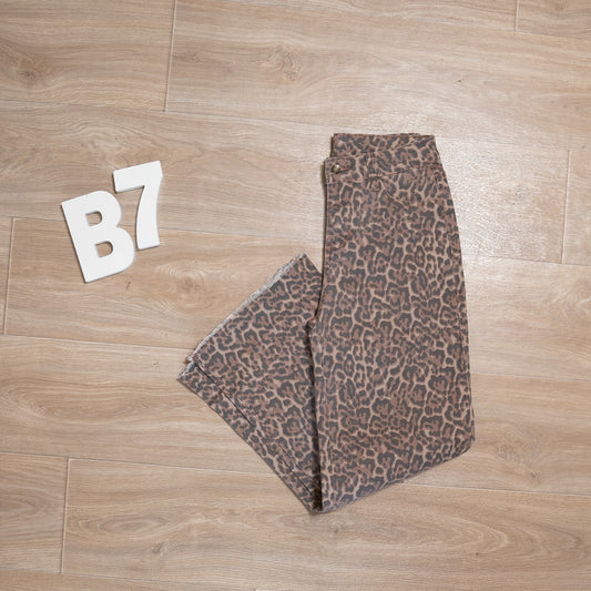 Leopard Print Wide Leg Jeans – High Rise Statement Denim