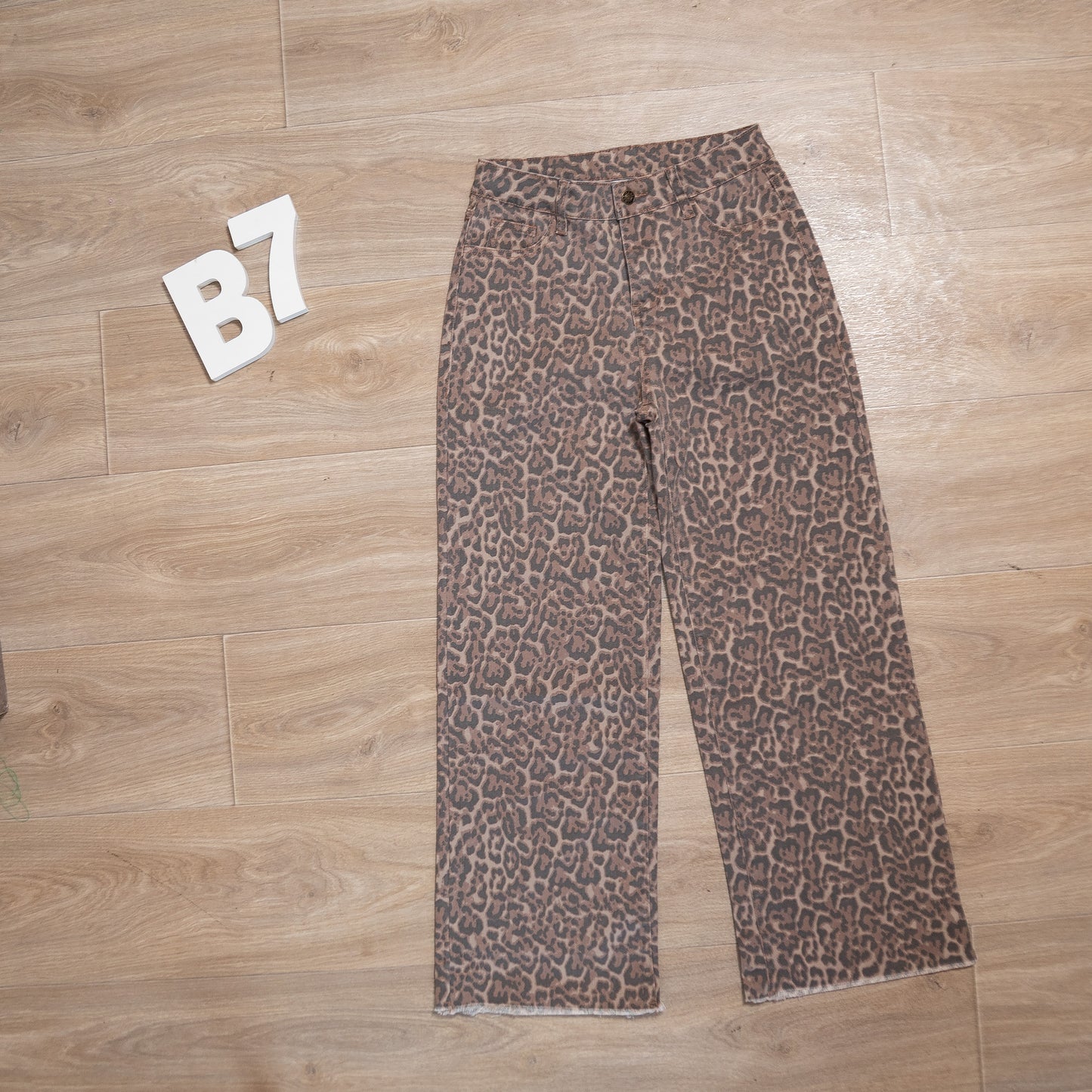 Leopard Print Wide Leg Jeans – High Rise Statement Denim