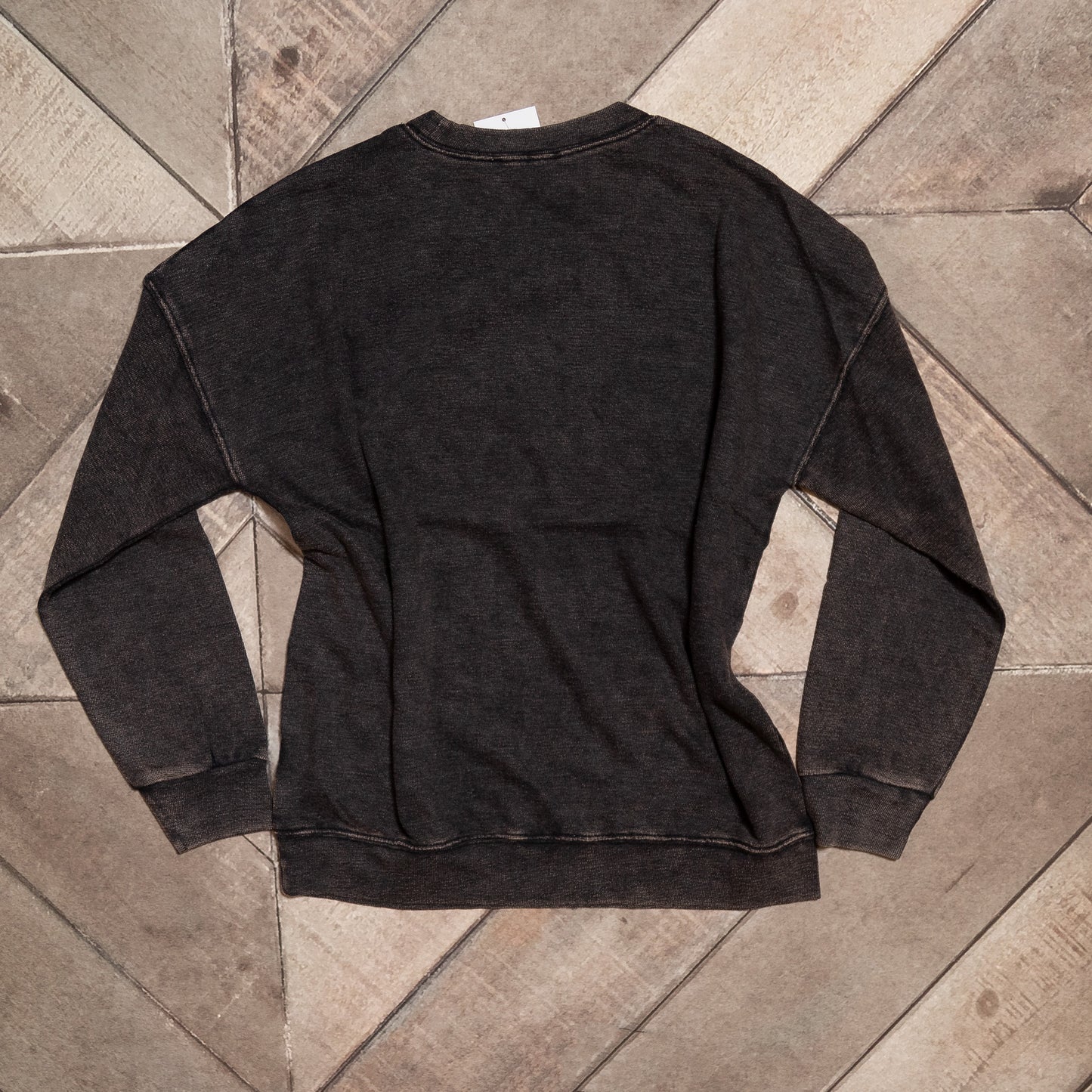 Faded Terry Washed Round Neck Pullover Sweatshirt – Vintage Soft Cozy Layer
