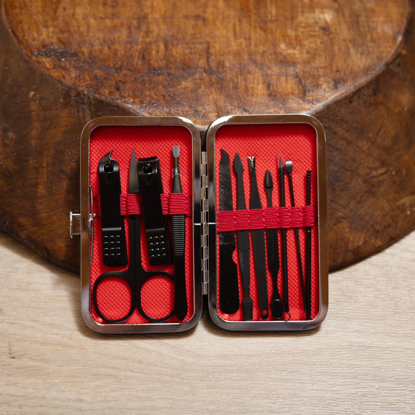 Professional Nail Care Kit – Clippers, Tweezers, Cuticle Tools & Nail Files | Manicure & Pedicure Grooming Set
