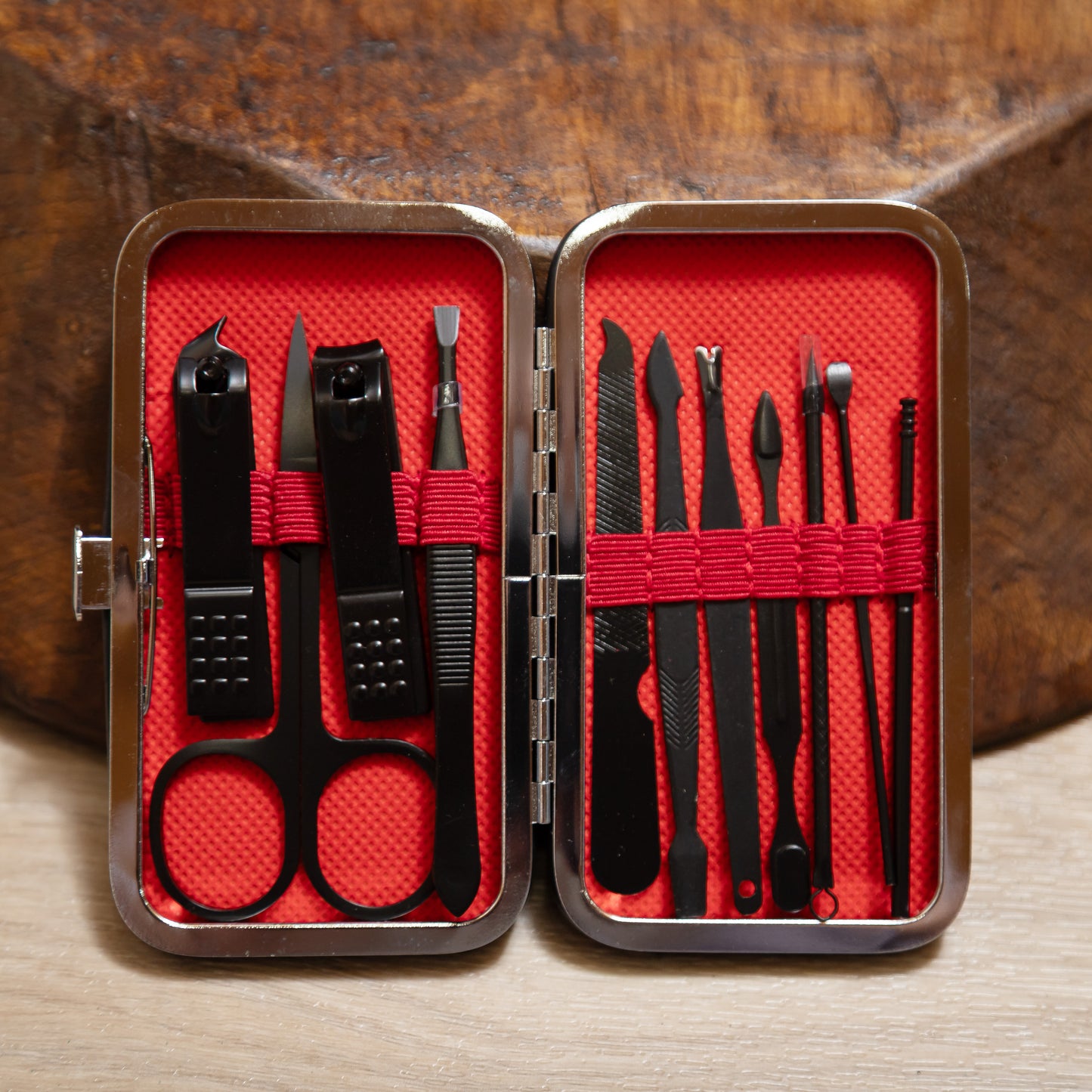 Professional Nail Care Kit – Clippers, Tweezers, Cuticle Tools & Nail Files | Manicure & Pedicure Grooming Set