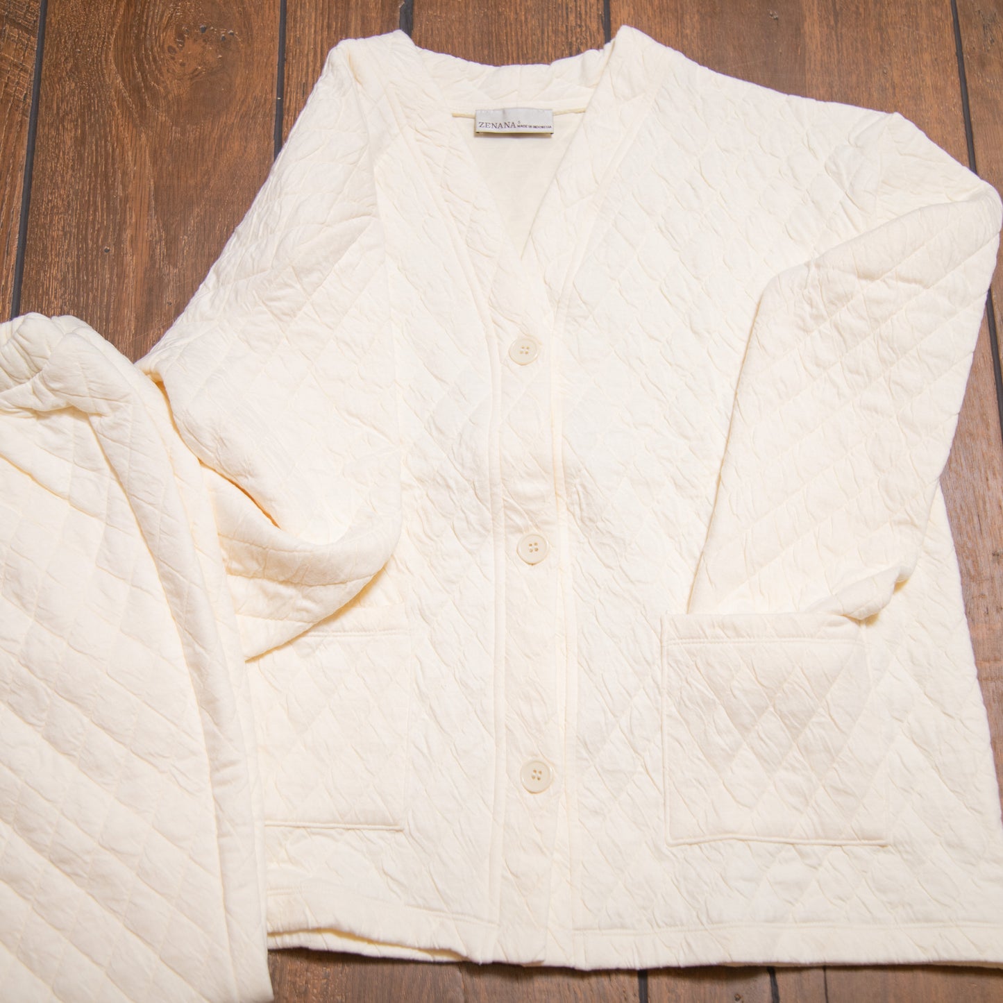 Zenana Quilted Jacket & Pants Set – Cozy, Trendy Lounge Outfit