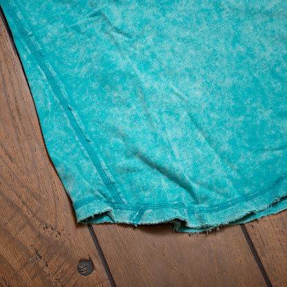 Zenana Washed Half‑Button Raw Edge Sleeveless Henley Top | Vintage Mineral Wash Tank