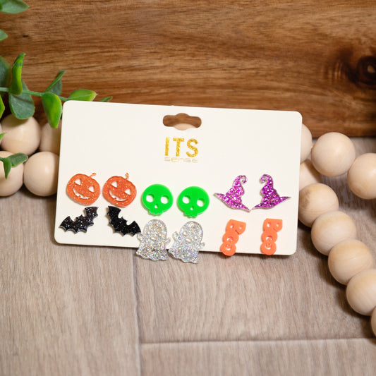 Spooky Cuties Halloween Earring Set | Fun Festive Stud Earrings