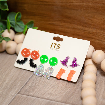 Spooky Cuties Halloween Earring Set | Fun Festive Stud Earrings