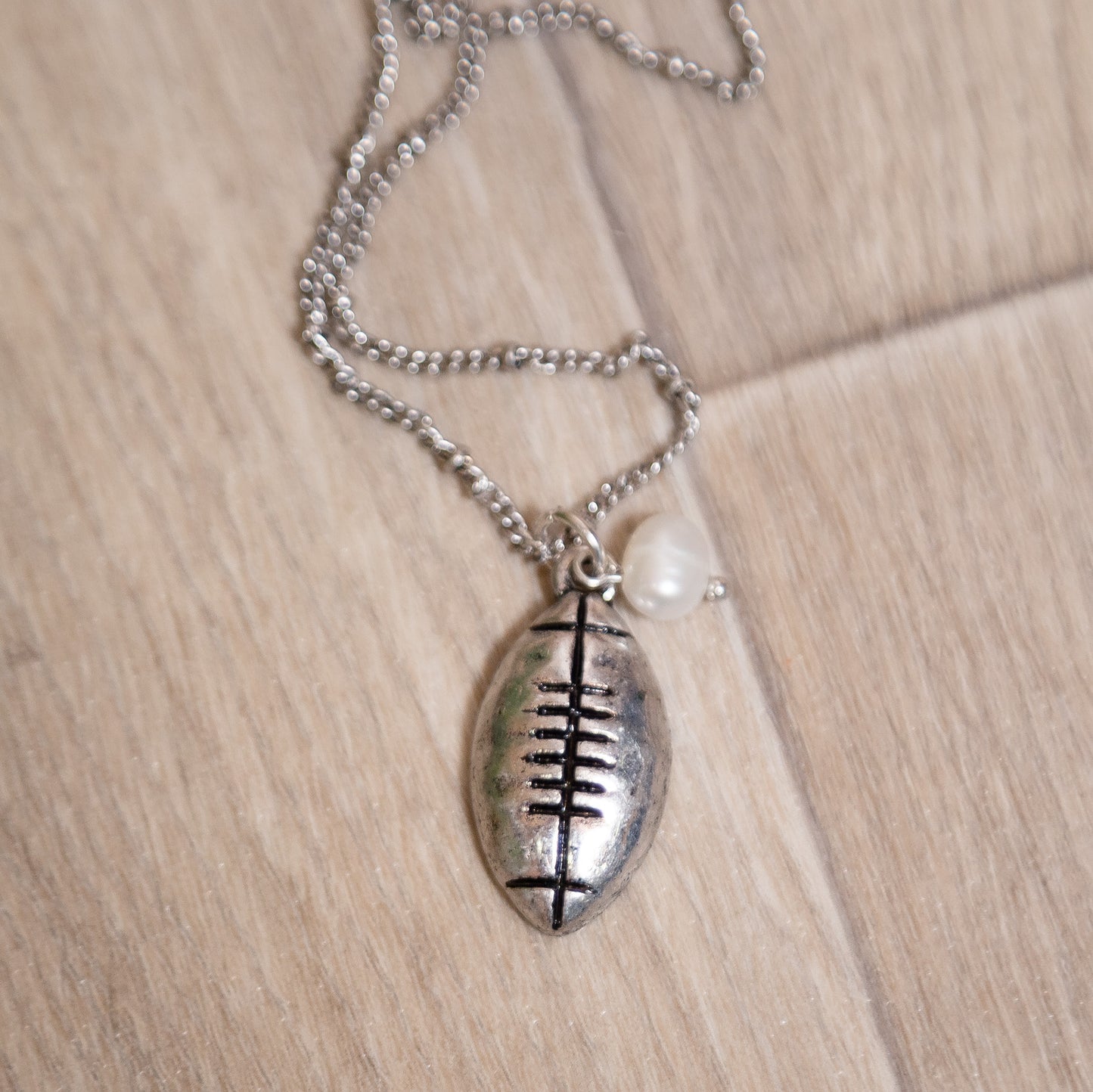 Friday Night Lights Football Necklace & Earring Set