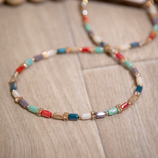 Good Vibes Only Beaded Necklace