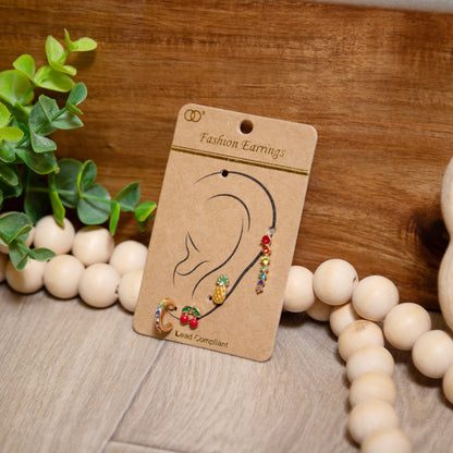 Fruit Punch Rainbow Earring Set