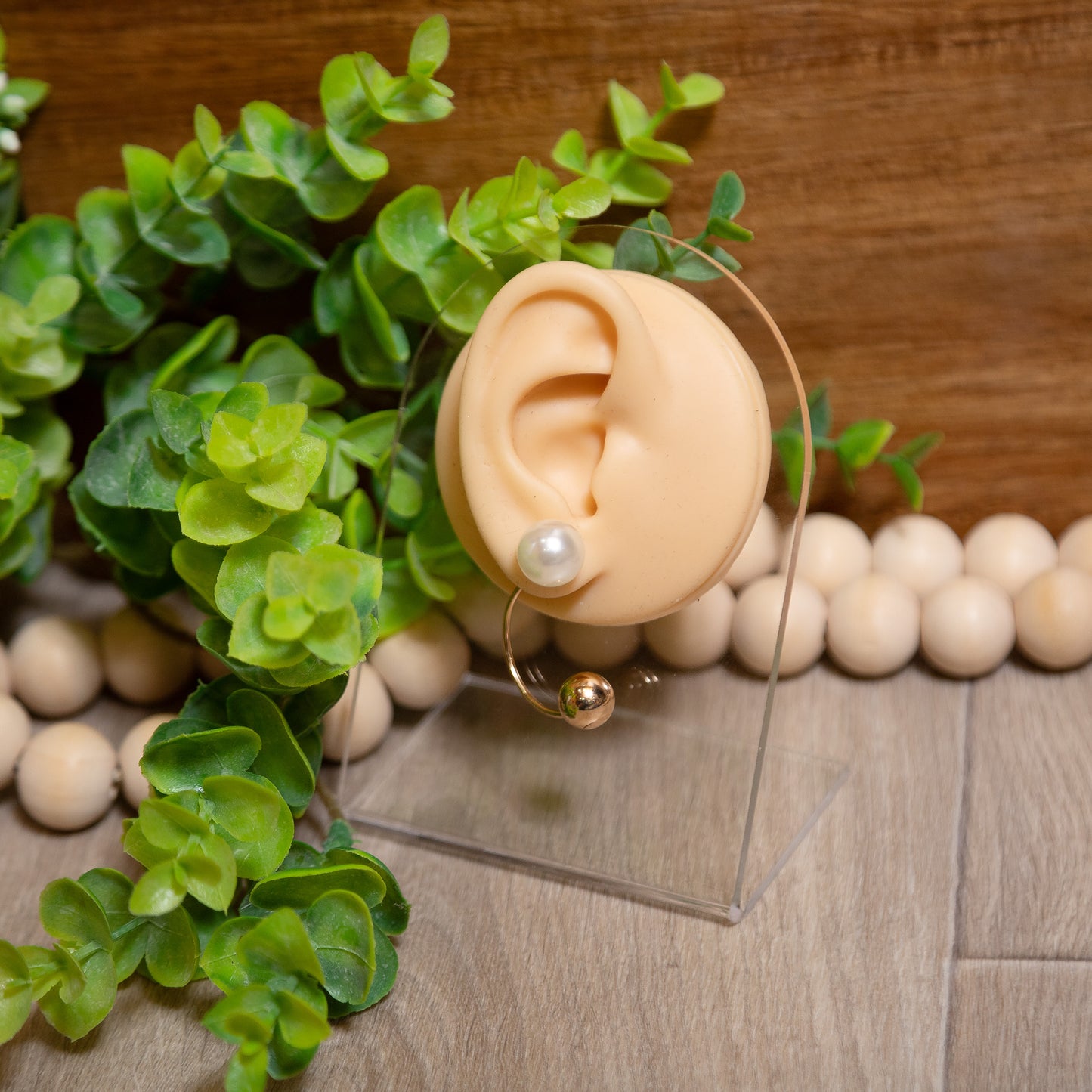 Polished & Poised Pearl Hoop Earrings | Classic Gold Pearl Jewelry