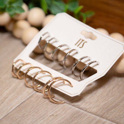 The Classic Everyday Hoop Set