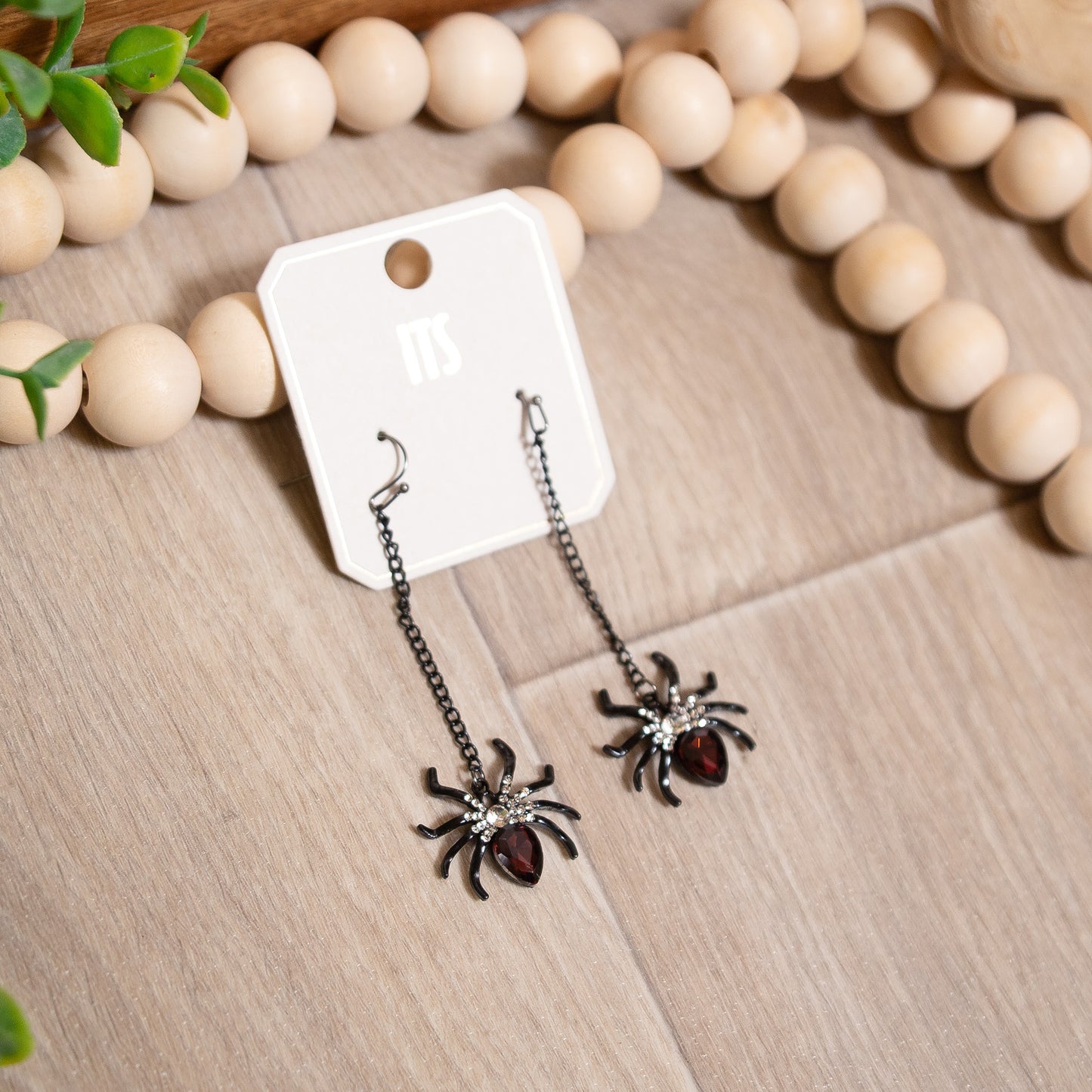 Midnight Bite Spider Earrings | Halloween Drop Earrings