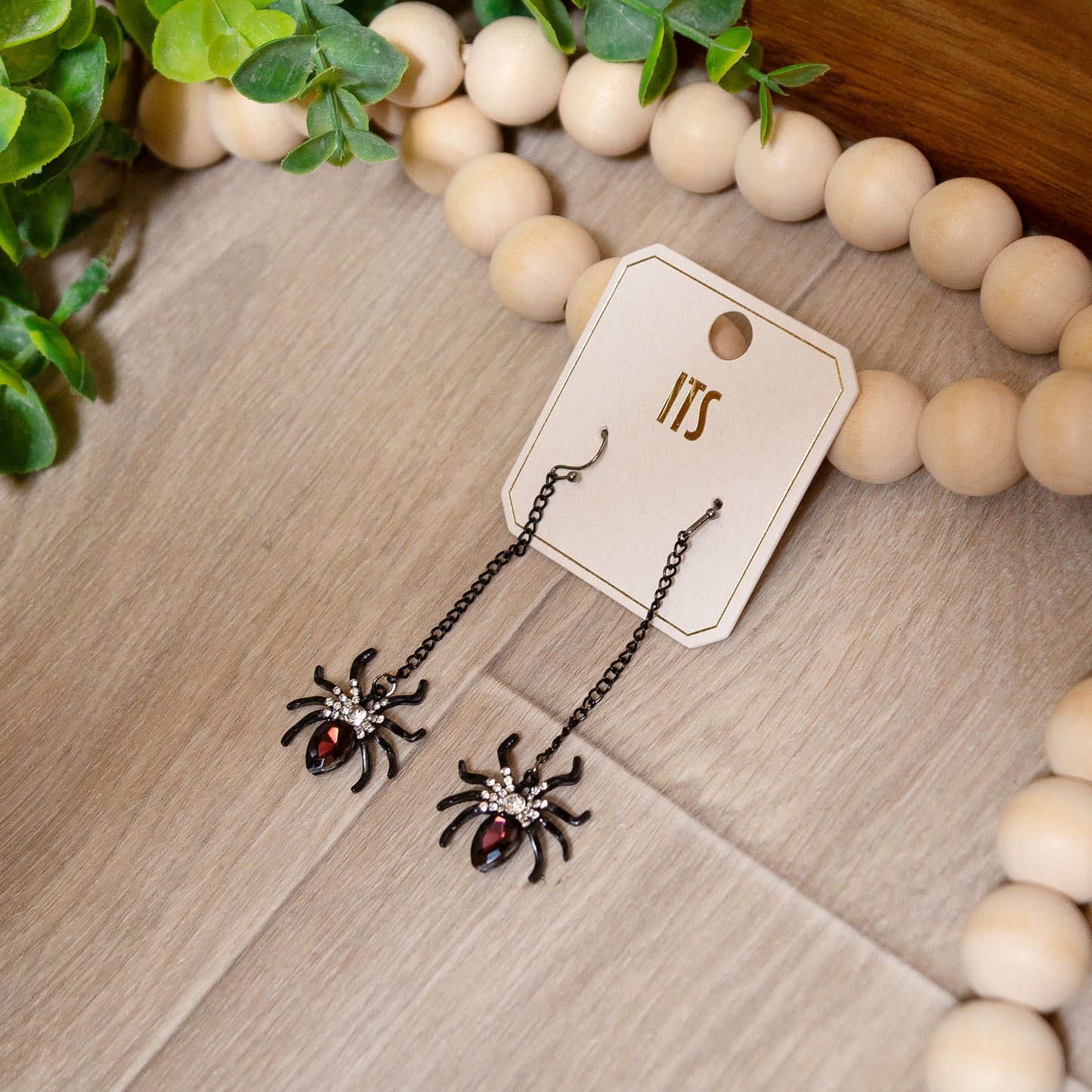 Midnight Bite Spider Earrings | Halloween Drop Earrings