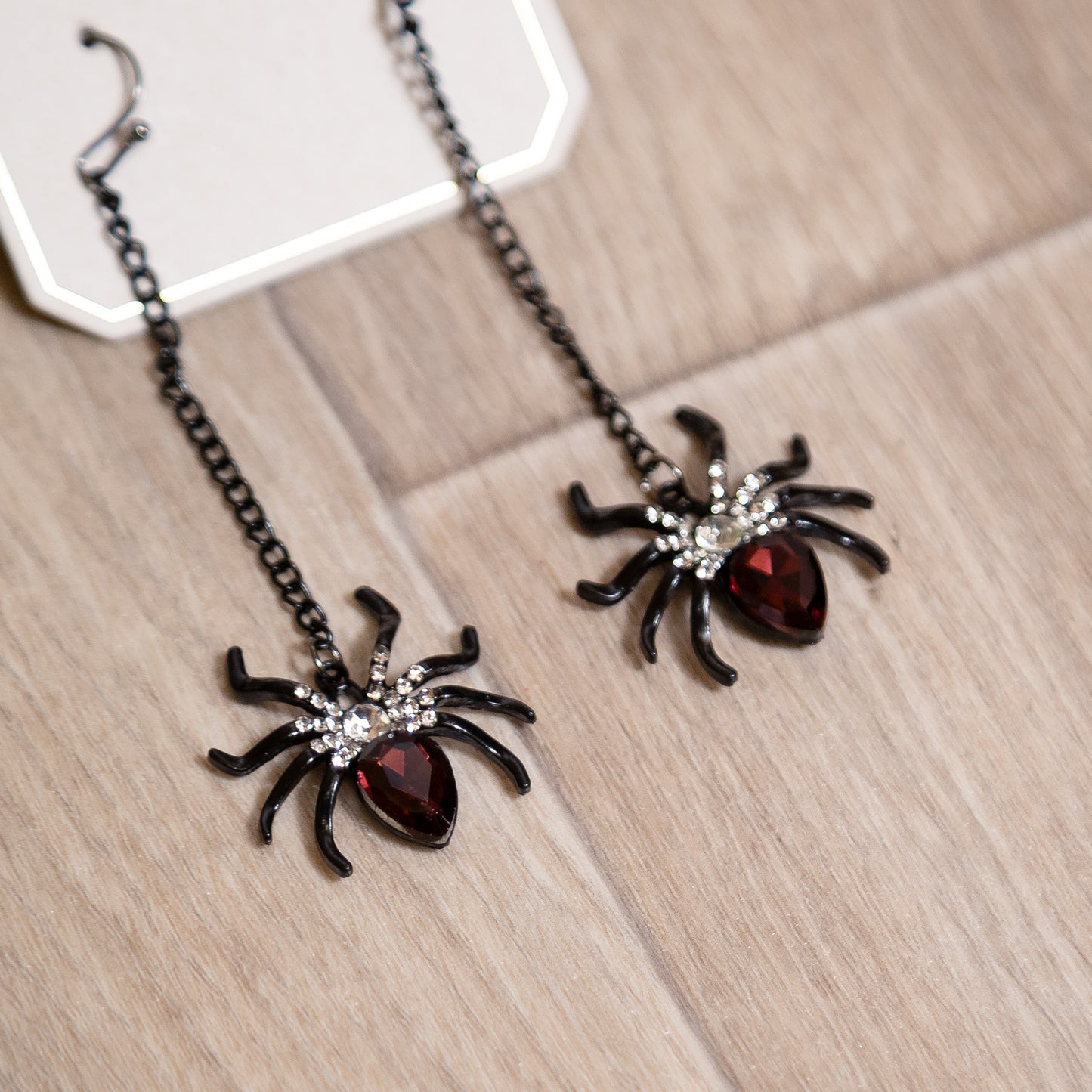 Midnight Bite Spider Earrings | Halloween Drop Earrings
