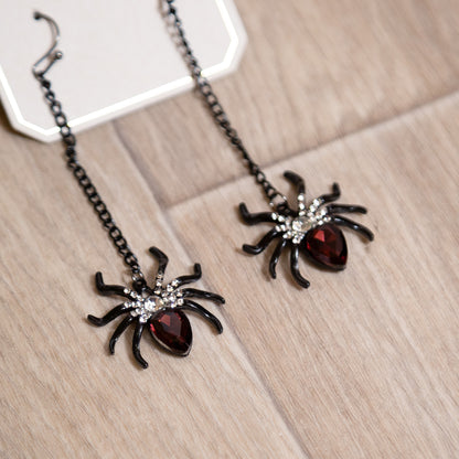 Midnight Bite Spider Earrings | Halloween Drop Earrings