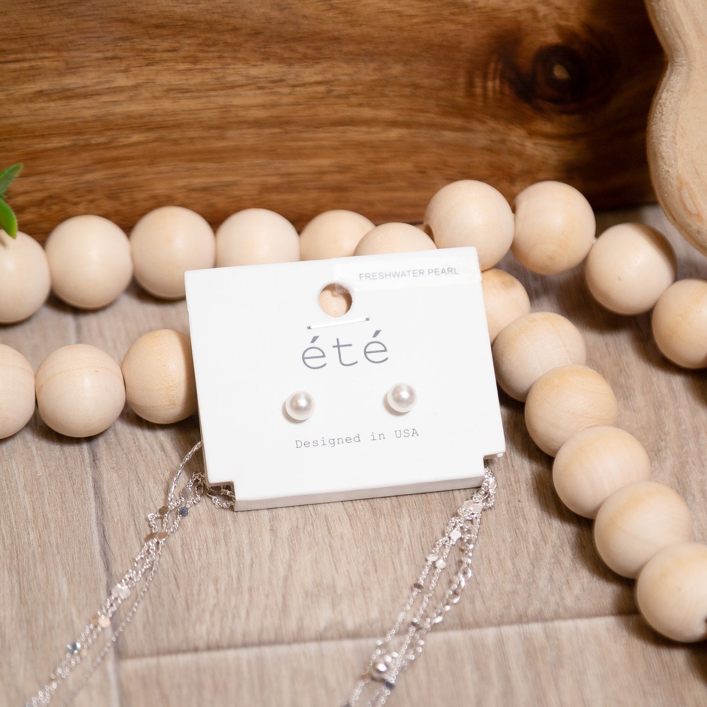 Simply Stunning Pearl Layered Necklace Set | Silver Chain & Pearl Jewelry