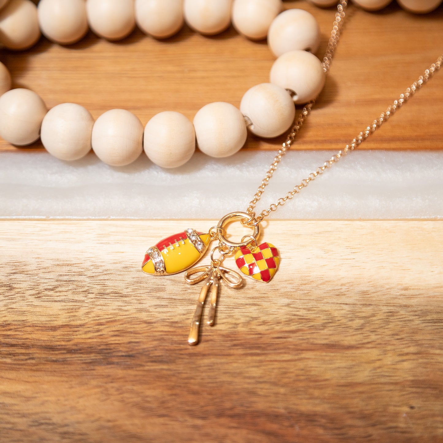 Friday Night Lights Charm Necklace