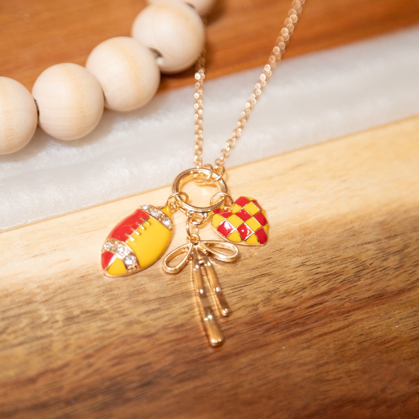 Friday Night Lights Charm Necklace