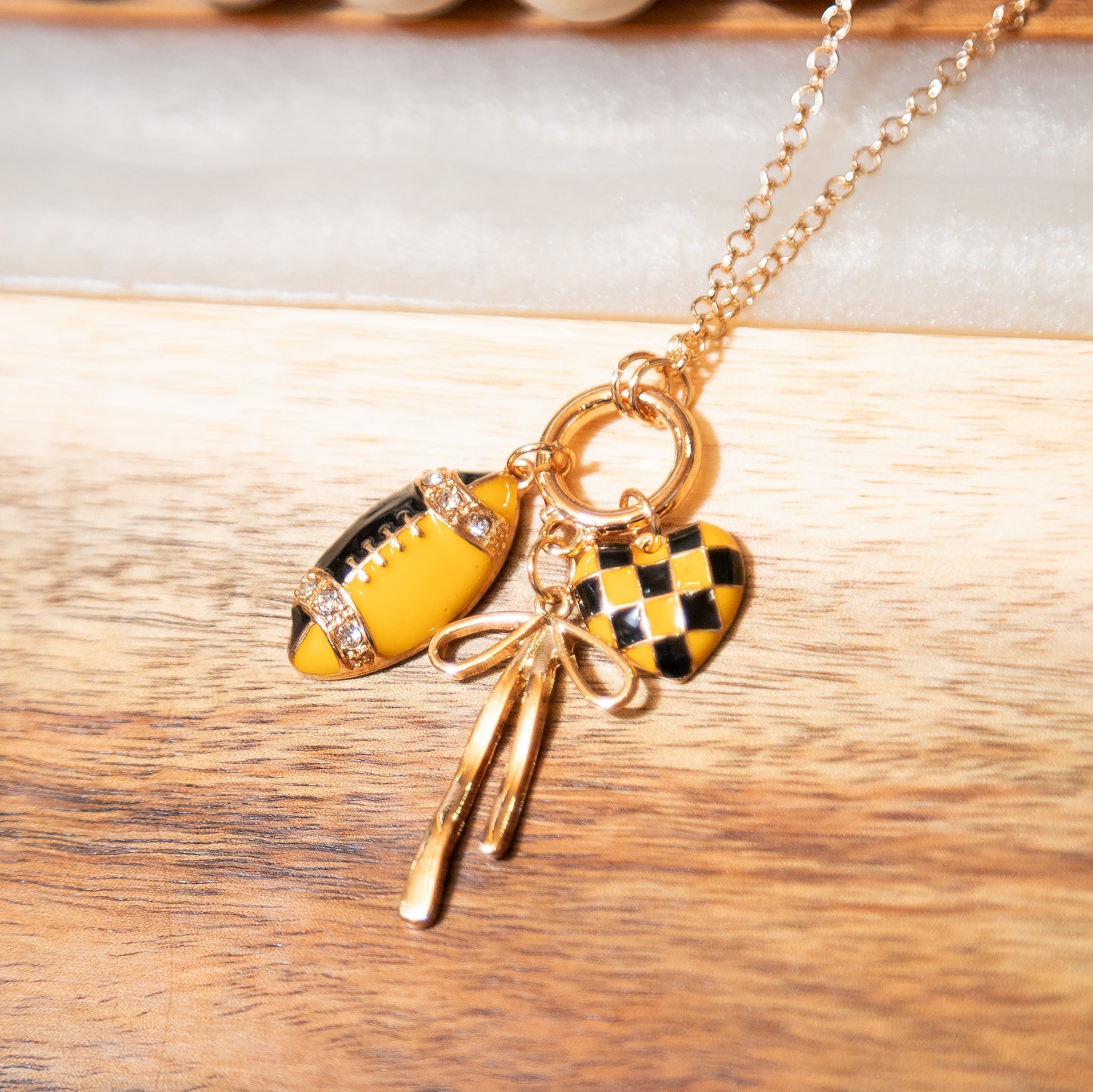 Friday Night Lights Charm Necklace