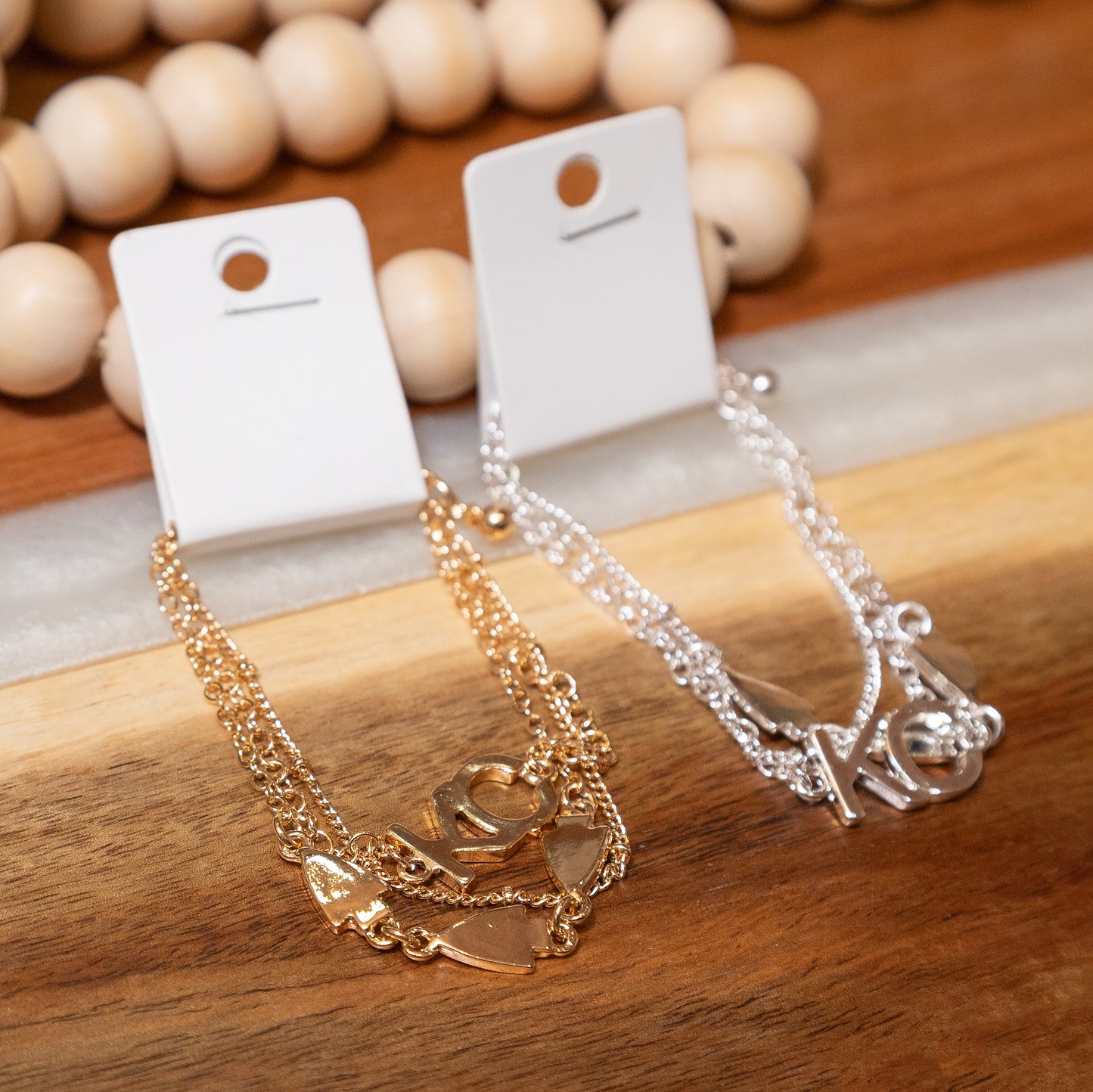 KC Layered Arrowhead Bracelet (Gold or Silver)