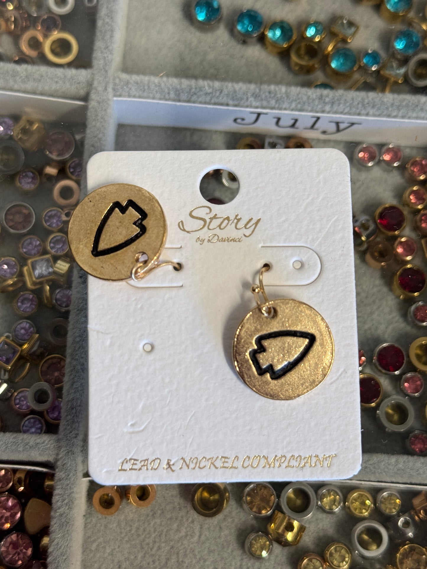 Rally Ready Hoop Earrings | Hypoallergenic Game-Day Statement Jewelry