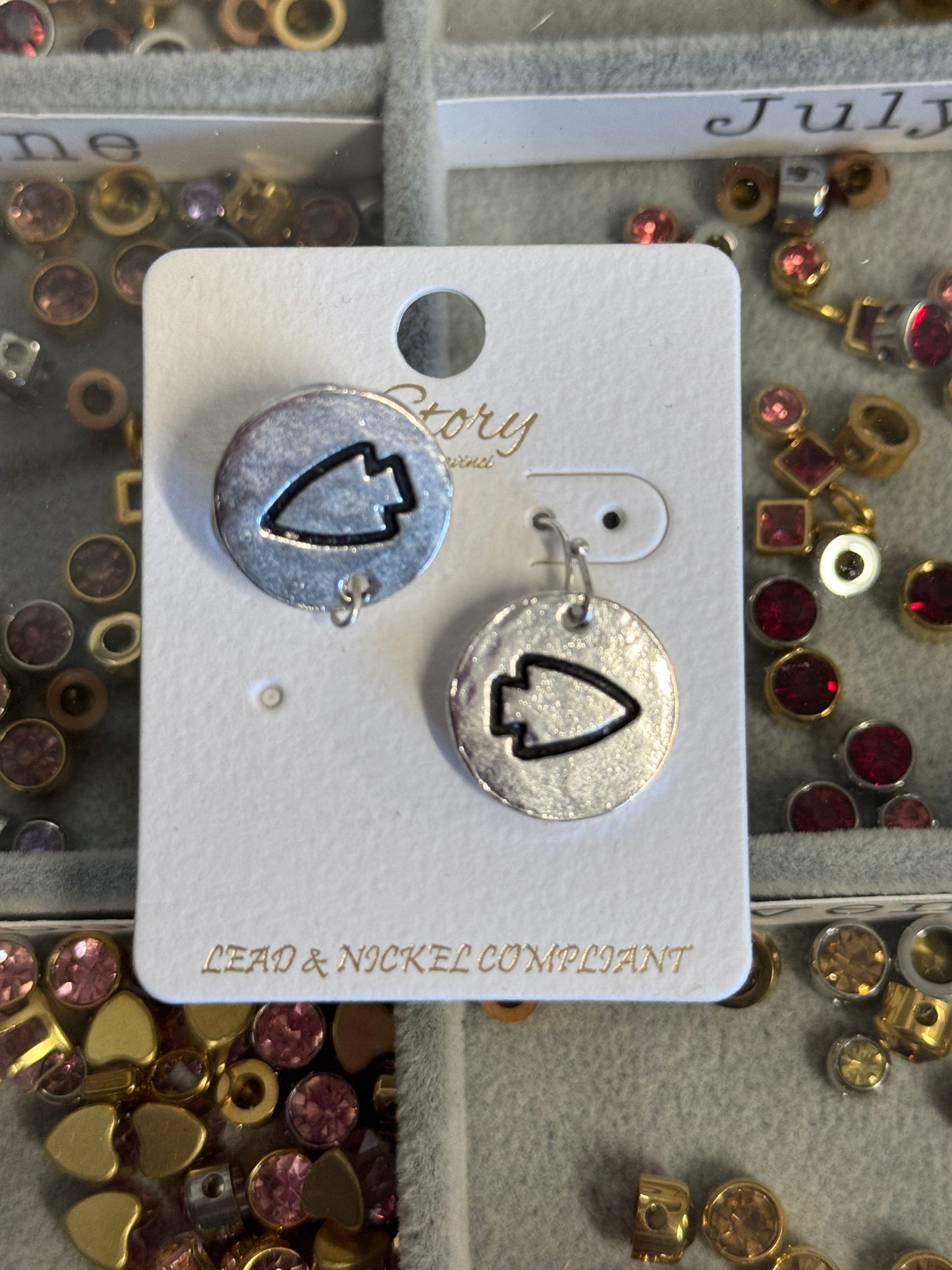 Rally Ready Hoop Earrings | Hypoallergenic Game-Day Statement Jewelry