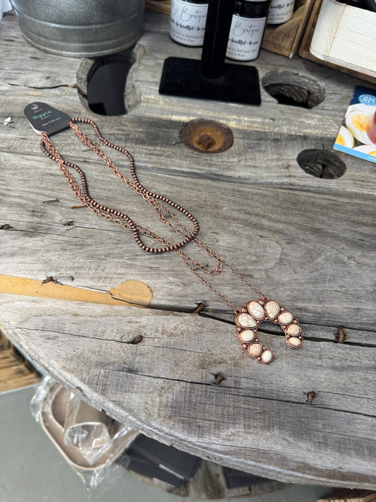 Concho Layered Necklace | Western Boho Statement Jewelry