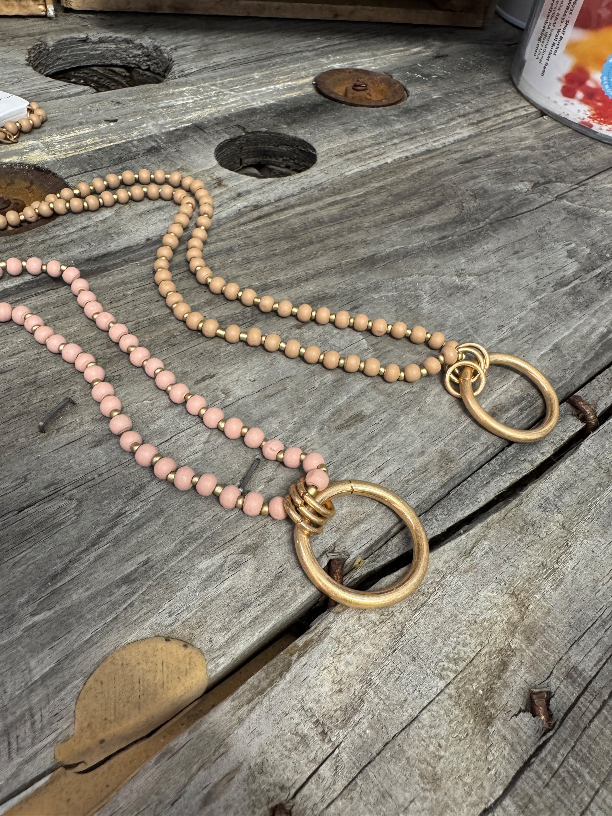 “Basic Beady Necklace with round bead charms on chain”

“Bold statement bead chain necklace from B7 Boutique”

“Chunky bead charm necklace for fashion layering”