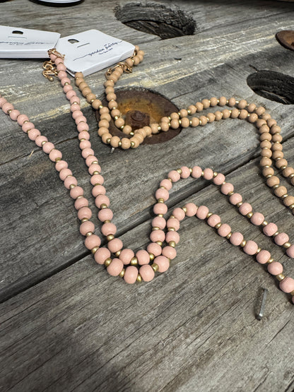 “Basic Beady Necklace with round bead charms on chain”

“Bold statement bead chain necklace from B7 Boutique”

“Chunky bead charm necklace for fashion layering”