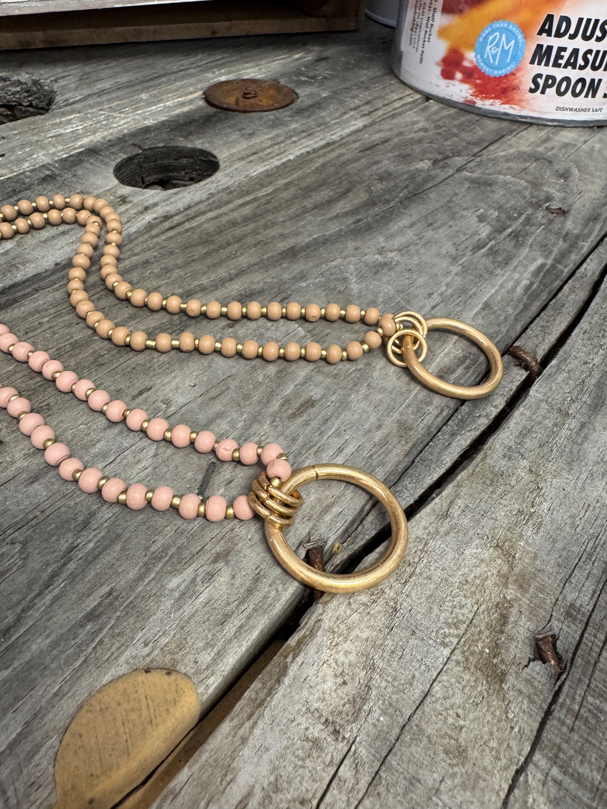 “Basic Beady Necklace with round bead charms on chain”

“Bold statement bead chain necklace from B7 Boutique”

“Chunky bead charm necklace for fashion layering”
