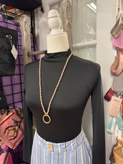 “Basic Beady Necklace with round bead charms on chain”

“Bold statement bead chain necklace from B7 Boutique”

“Chunky bead charm necklace for fashion layering”