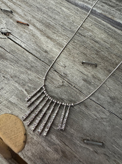 Celestial Radiance Necklace and Earring Set – Gold & Silver