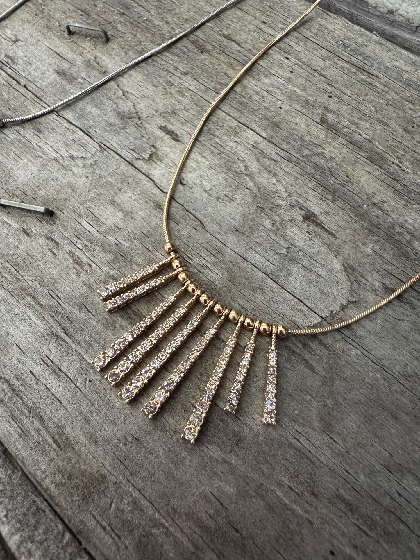 Celestial Radiance Necklace and Earring Set – Gold & Silver