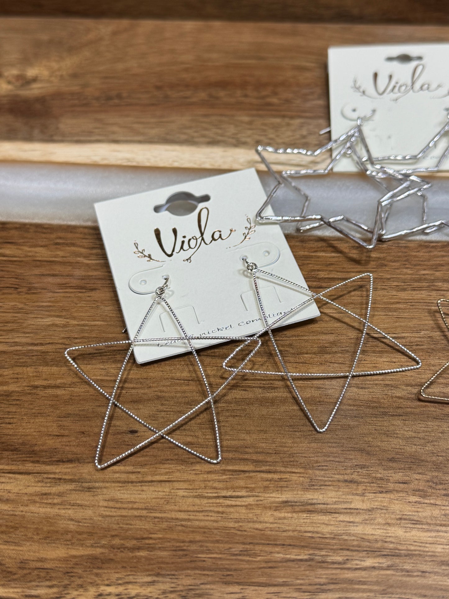 Stellar Hoops –Star-Shaped Hoop Earrings in Silver & Gold | Bold Celestial Statement Jewelry