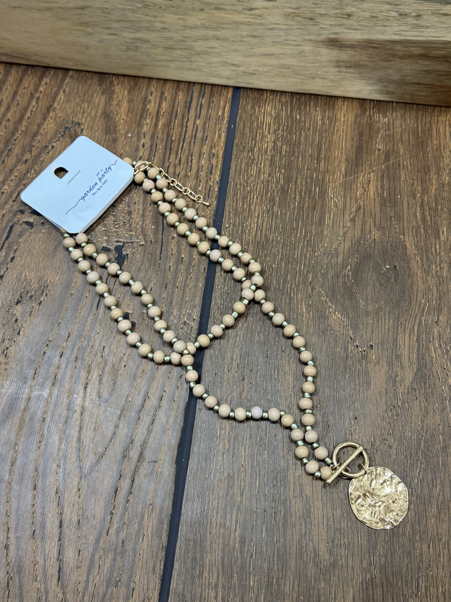 “Basic Beady Necklace with round bead charms on chain”

“Bold statement bead chain necklace from B7 Boutique”

“Chunky bead charm necklace for fashion layering”