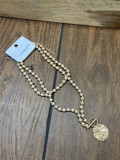 “Basic Beady Necklace with round bead charms on chain”

“Bold statement bead chain necklace from B7 Boutique”

“Chunky bead charm necklace for fashion layering”