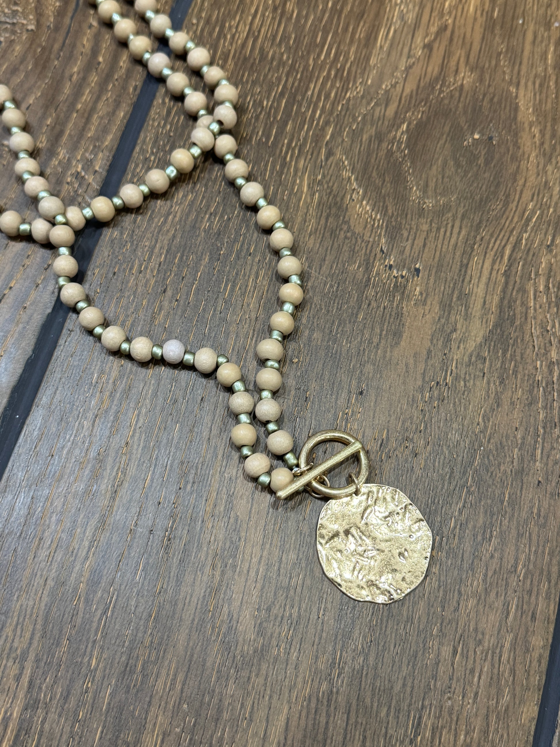 “Basic Beady Necklace with round bead charms on chain”

“Bold statement bead chain necklace from B7 Boutique”

“Chunky bead charm necklace for fashion layering”