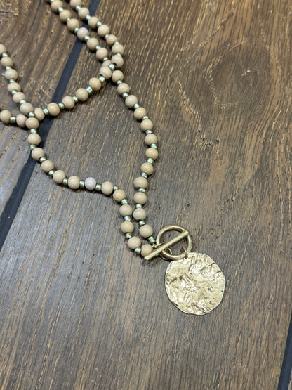 “Basic Beady Necklace with round bead charms on chain”

“Bold statement bead chain necklace from B7 Boutique”

“Chunky bead charm necklace for fashion layering”