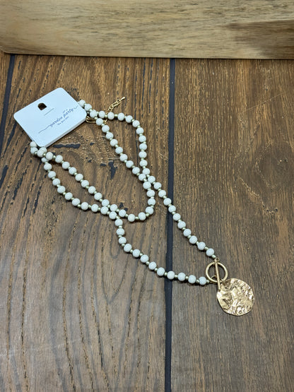 “Basic Beady Necklace with round bead charms on chain”

“Bold statement bead chain necklace from B7 Boutique”

“Chunky bead charm necklace for fashion layering”