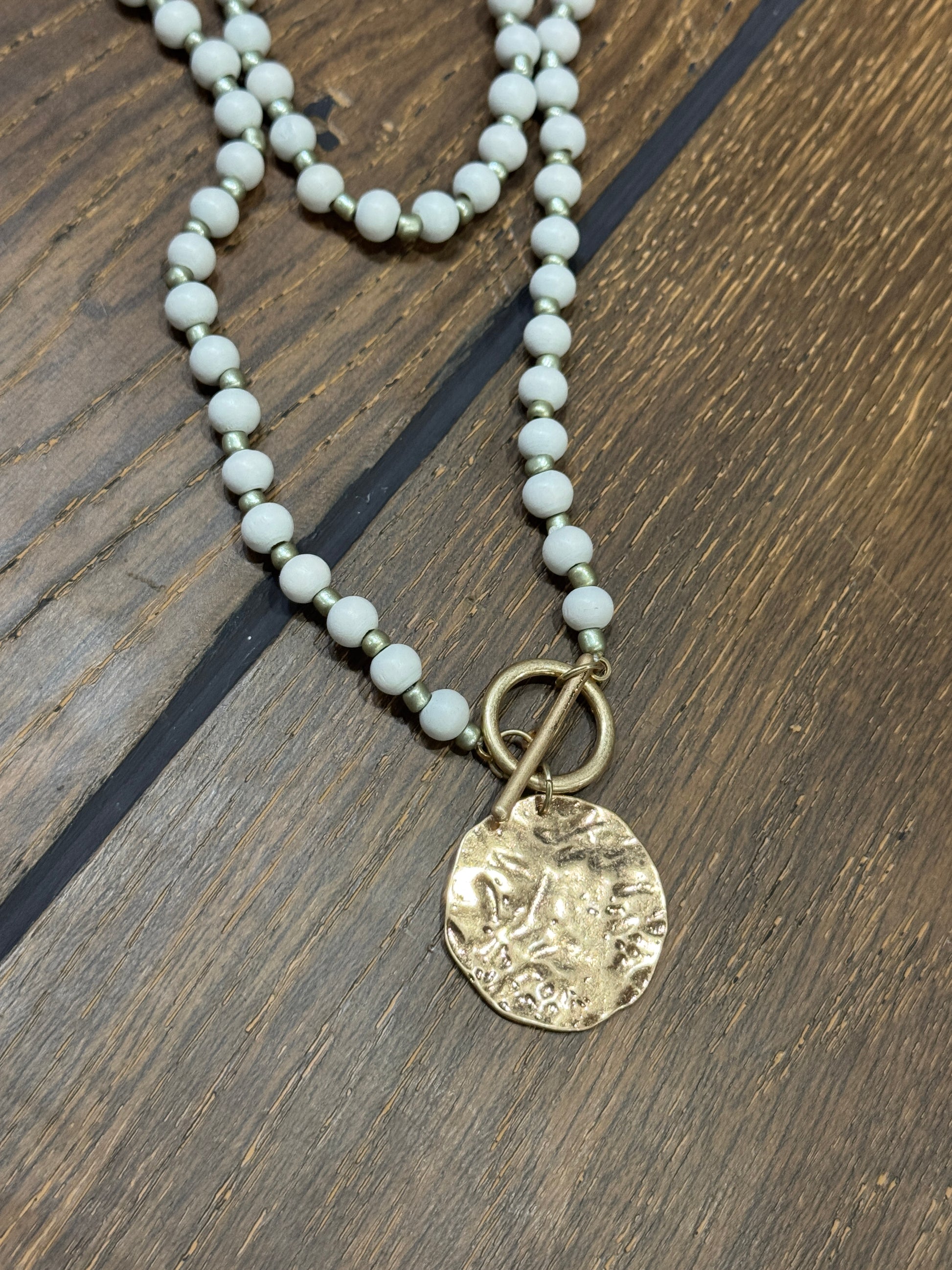 “Basic Beady Necklace with round bead charms on chain”

“Bold statement bead chain necklace from B7 Boutique”

“Chunky bead charm necklace for fashion layering”