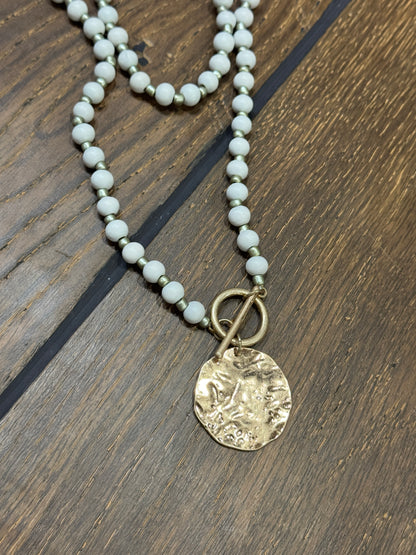 “Basic Beady Necklace with round bead charms on chain”

“Bold statement bead chain necklace from B7 Boutique”

“Chunky bead charm necklace for fashion layering”