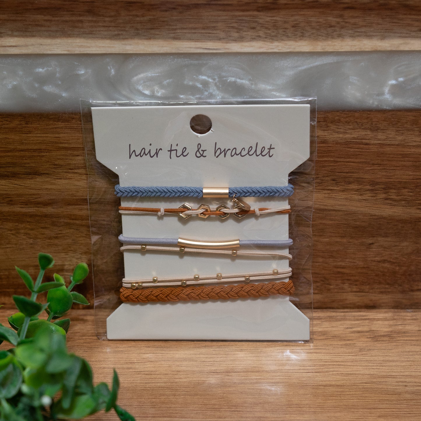 Chic Stretch Hair Tie Bracelet Set