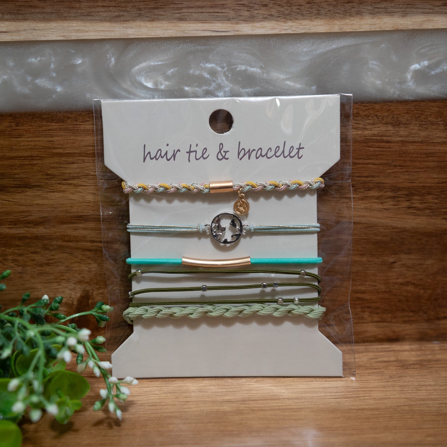 Chic Stretch Hair Tie Bracelet Set