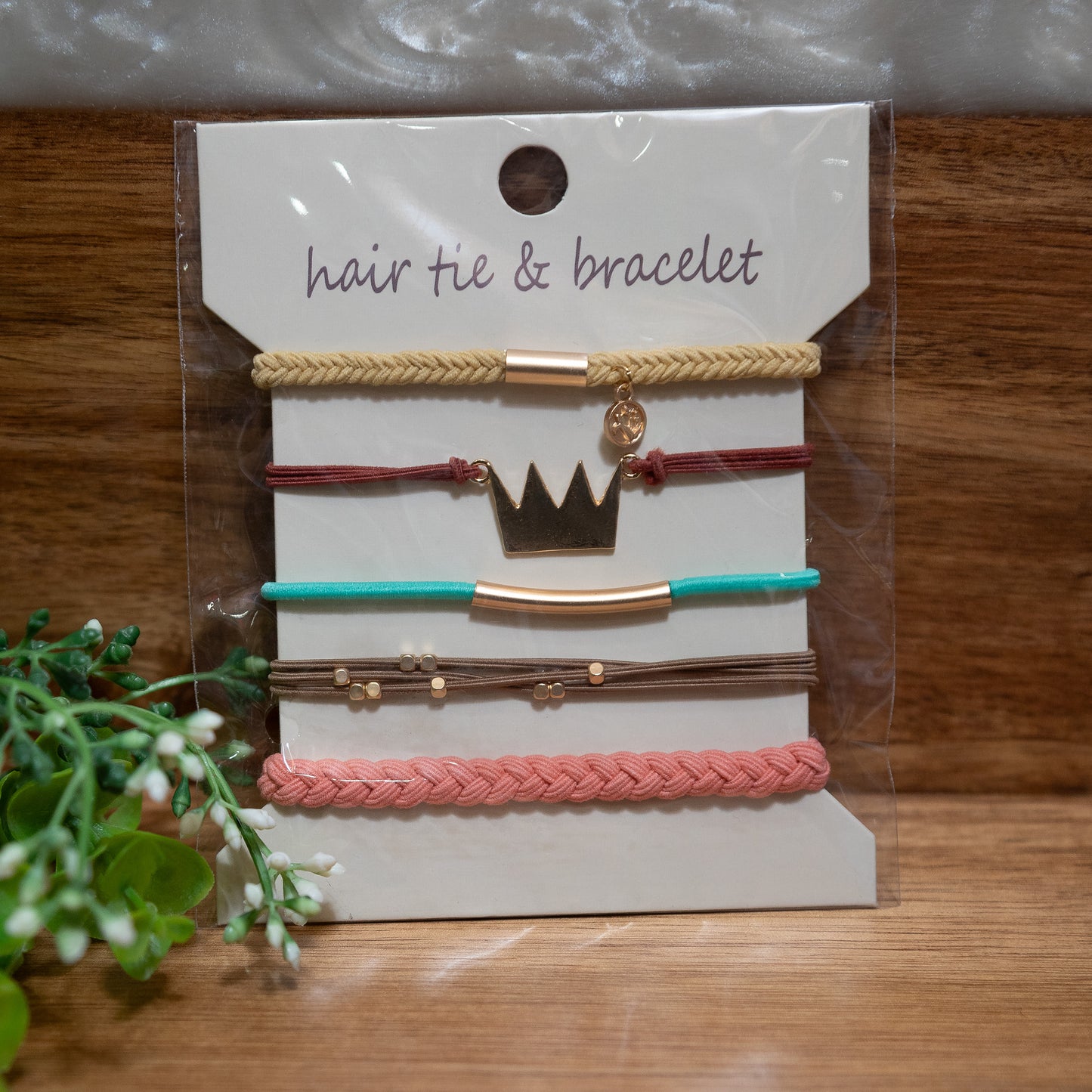 Chic Stretch Hair Tie Bracelet Set