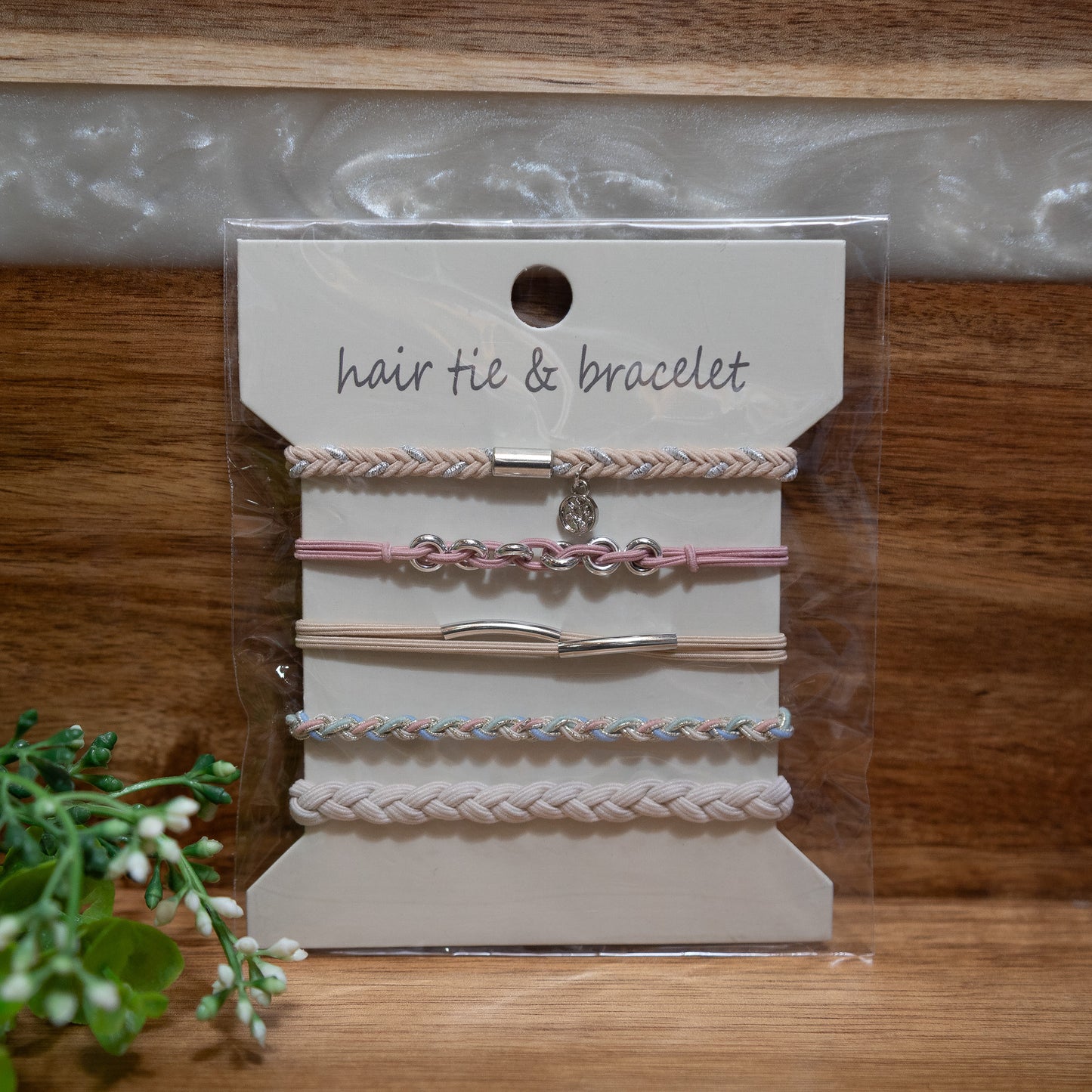 Chic Stretch Hair Tie Bracelet Set