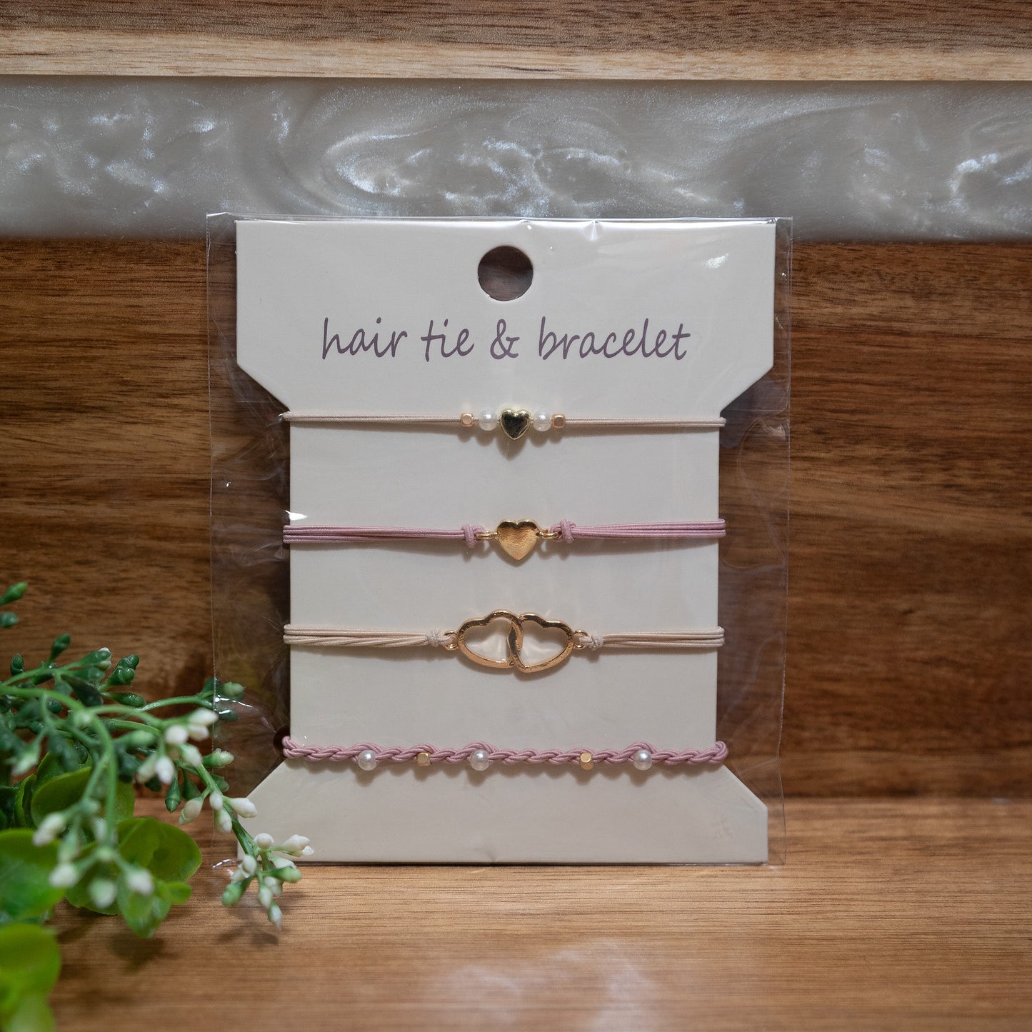 Chic Stretch Hair Tie Bracelet Set
