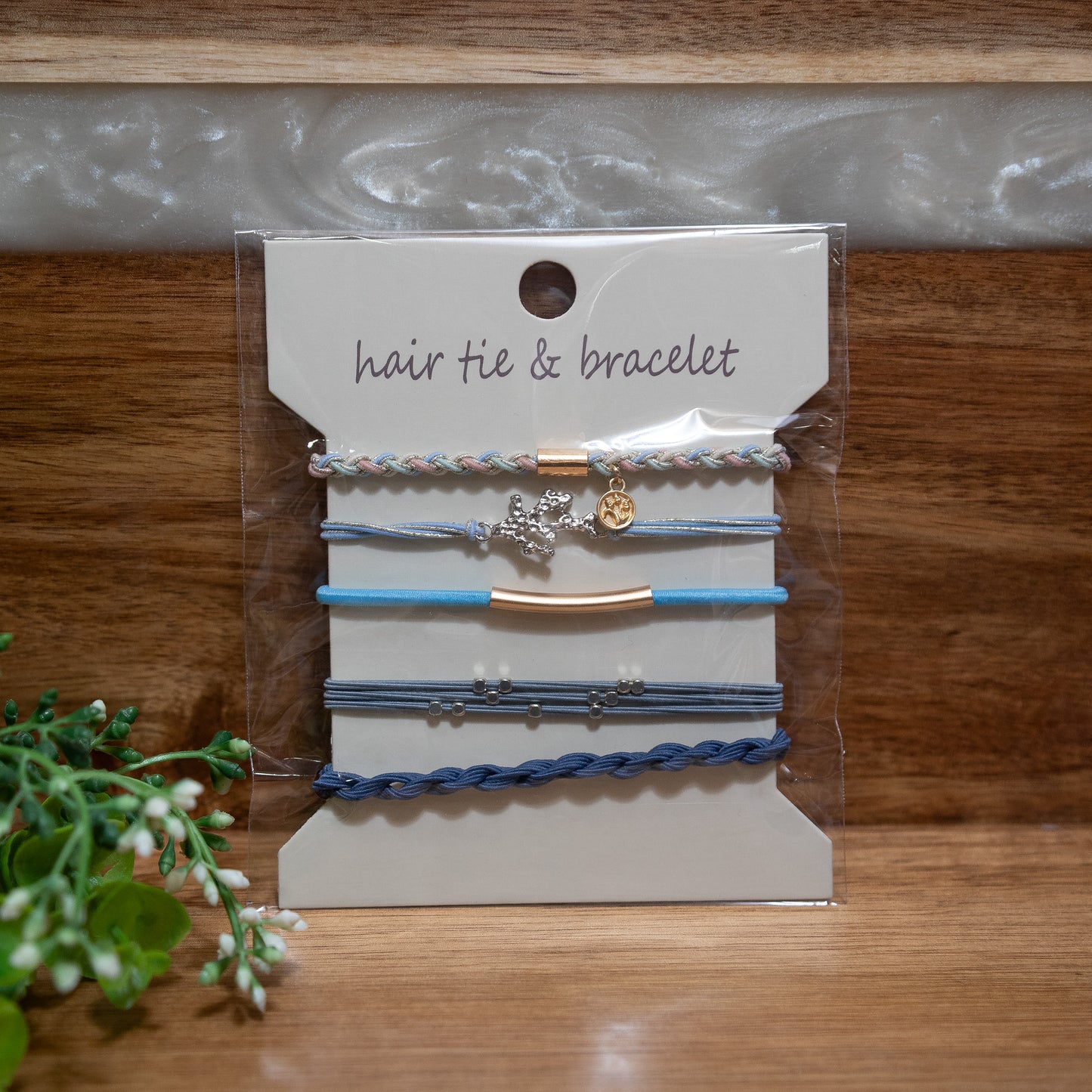 Chic Stretch Hair Tie Bracelet Set