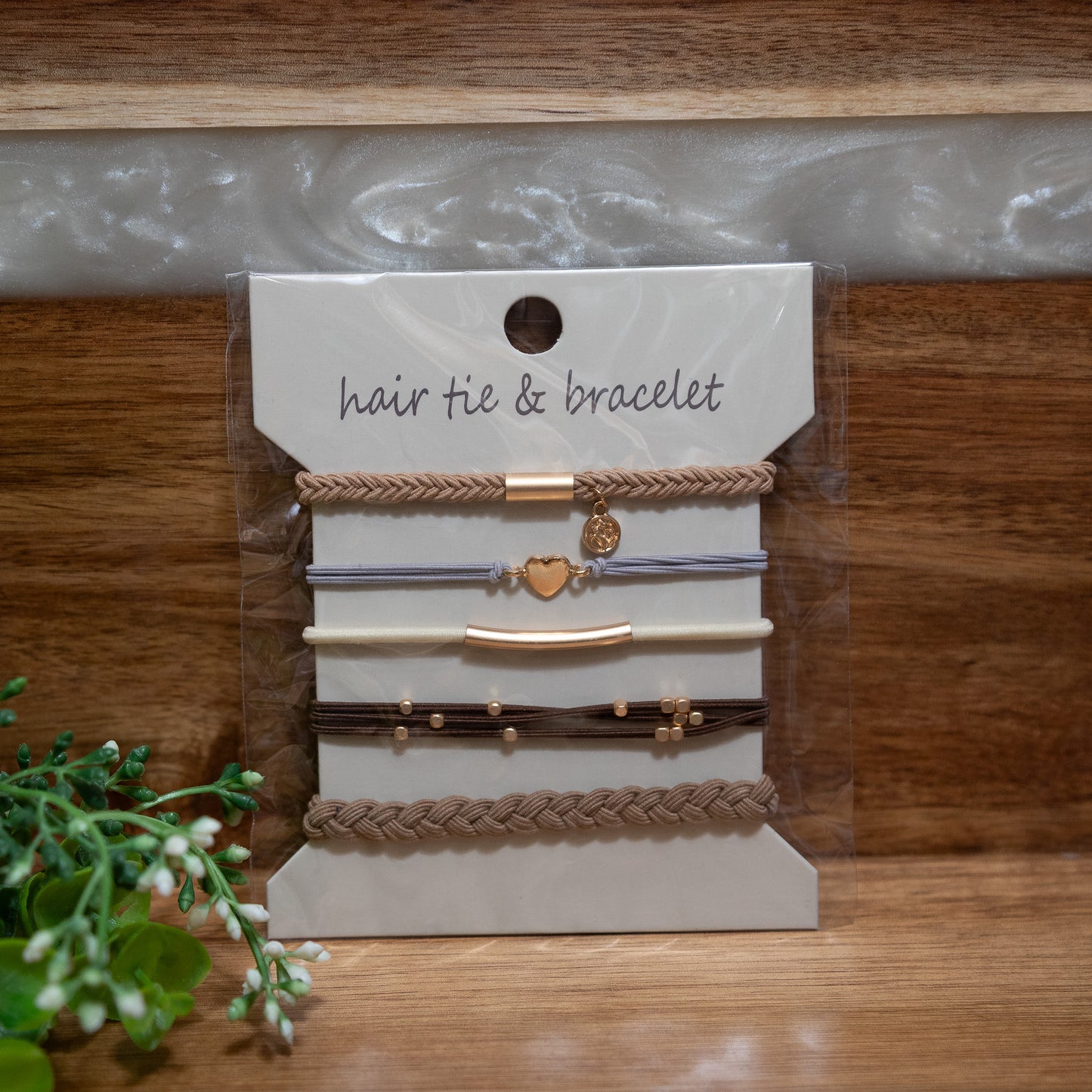 Chic Stretch Hair Tie Bracelet Set