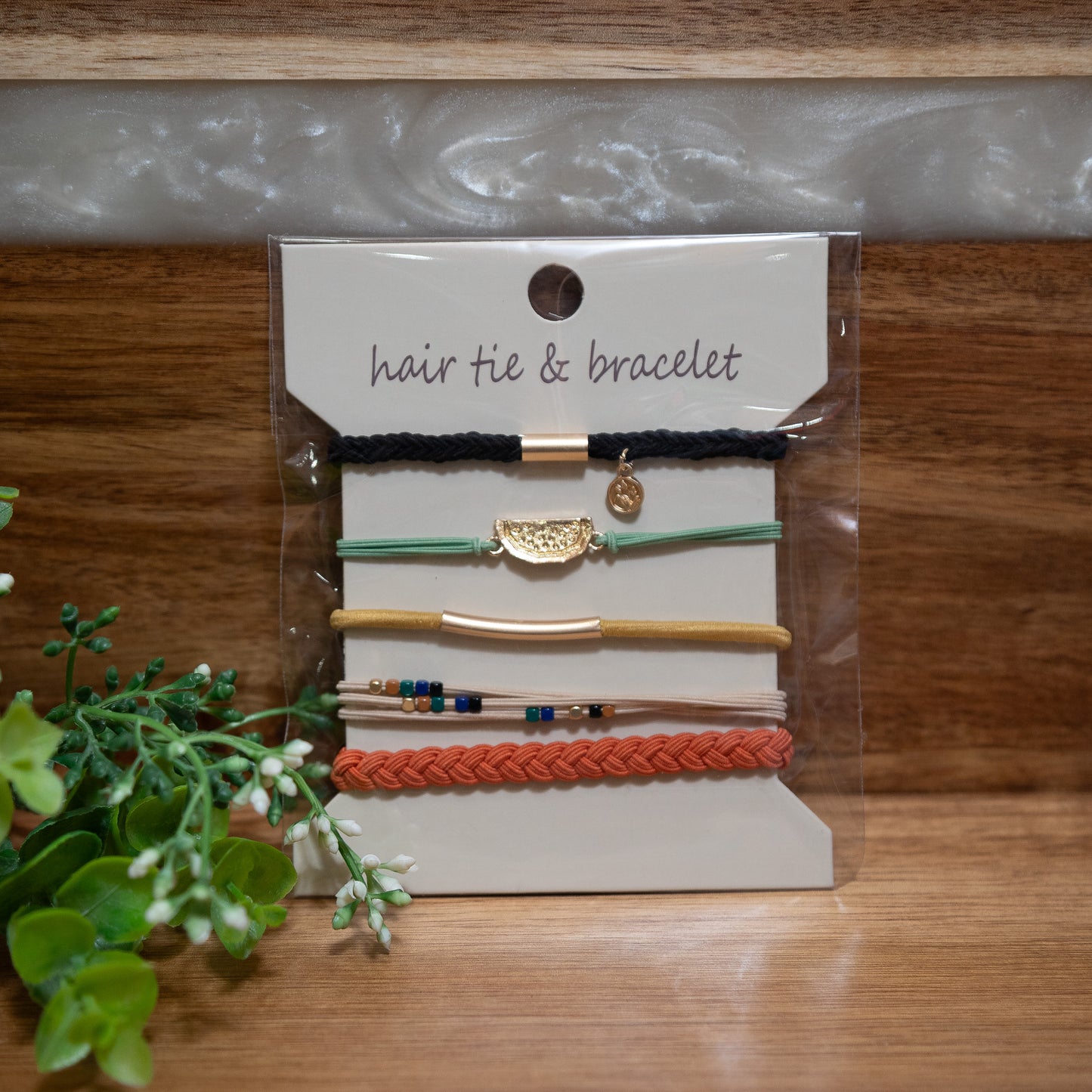 Chic Stretch Hair Tie Bracelet Set