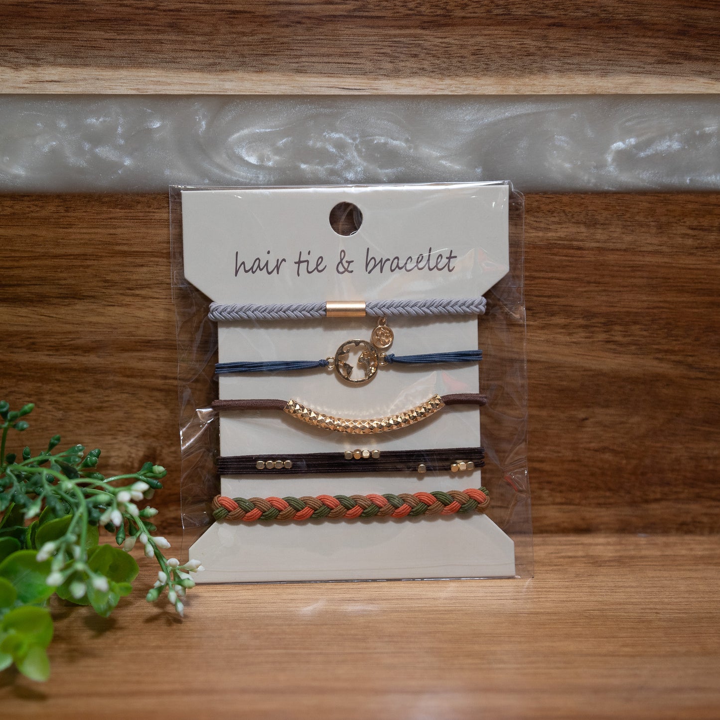 Chic Stretch Hair Tie Bracelet Set