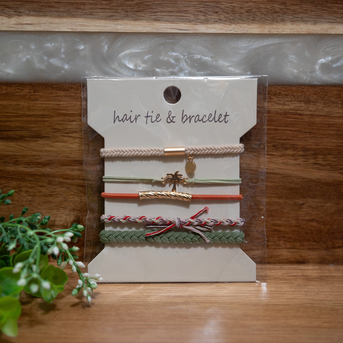 Chic Stretch Hair Tie Bracelet Set